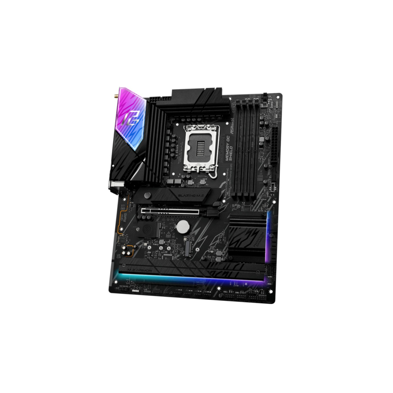 ASRock B860 Lightning WiFi - LGA1851 - DDR5 Gaming Motherboard, Phantom Gaming Design, Integrated WiFi