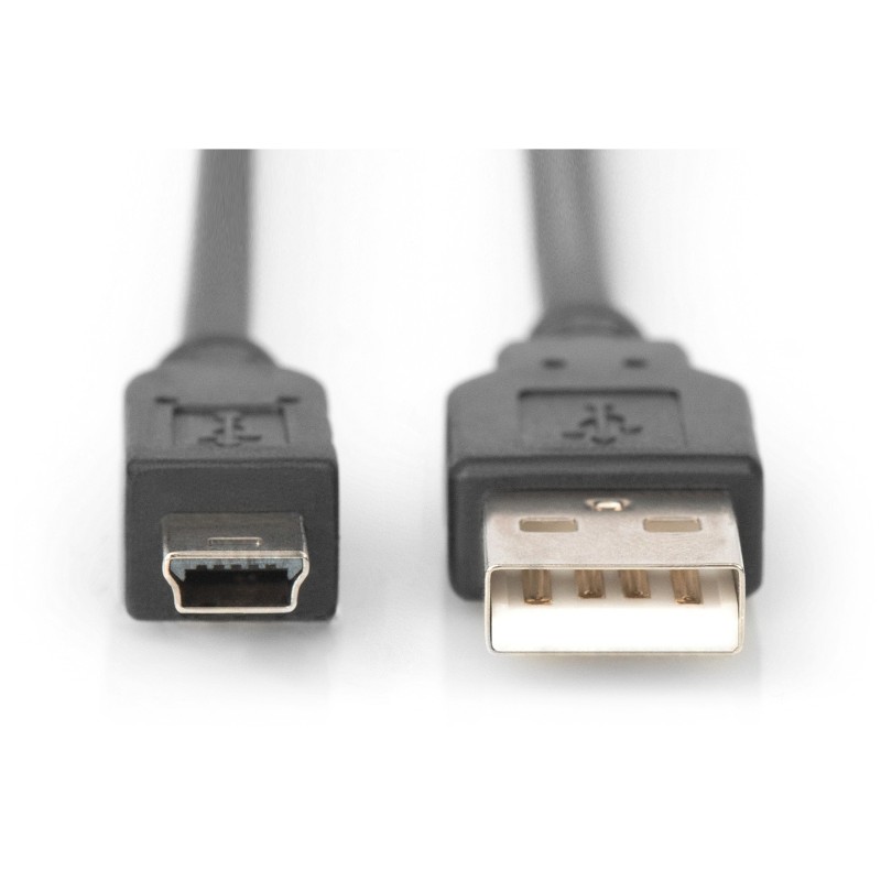 Buy DIGITUS USB 2.0 A to Mini-B Cable - 3 m - Black - USB A to Mini-B, M/M, Stra... in Cyprus, Nicosia, Limassol, Larnaka, Pafos