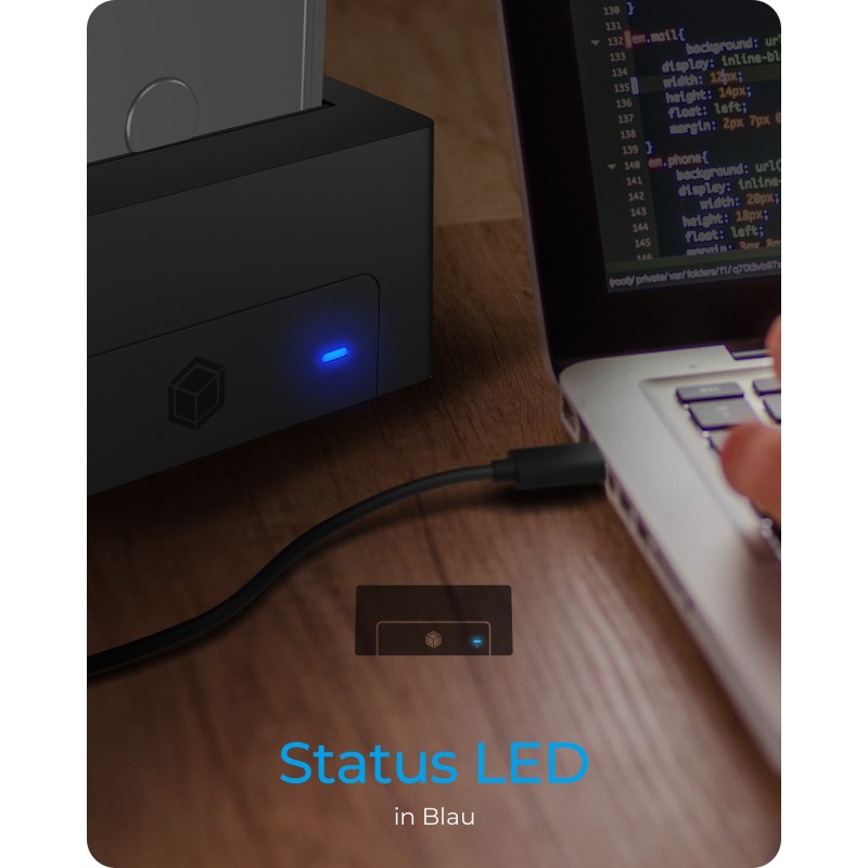 Buy Docking station for 1x 2.5' 3.5' SATA I II III USB 3.2 - IB-1121-U3 - Black in Cyprus, Nicosia, Limassol, Larnaka, Pafos