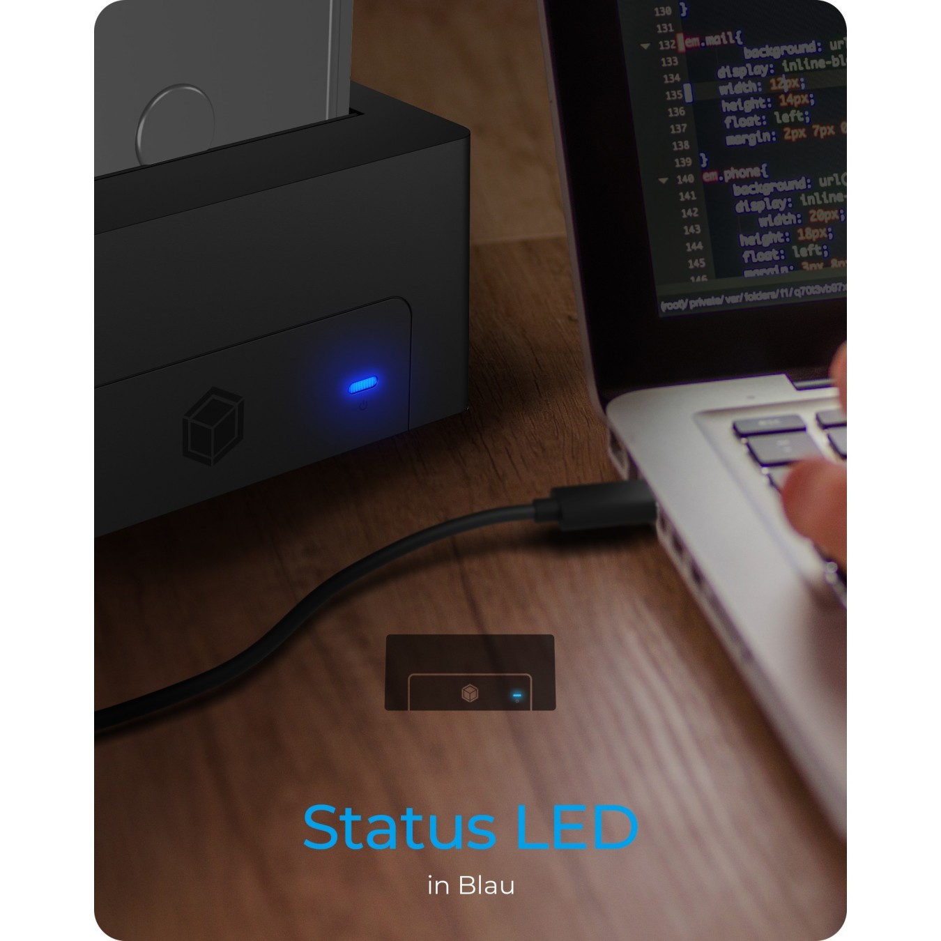 Docking station for 1x 2.5' 3.5' SATA I II III USB 3.2 - IB-1121-U3 - Black — Buy in Cyprus with Fast Delivery