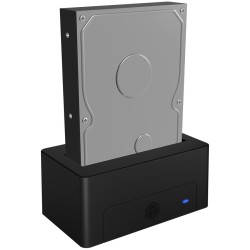 Buy Docking station for 1x 2.5' 3.5' SATA I II III USB 3.2 - IB-1121-U3 - Black in Cyprus, Nicosia, Limassol, Larnaka, Pafos