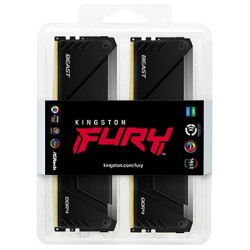 Buy KINGSTON 128GB 3600MT s DDR4 CL18 DIMM Kit of 4 FURY Beast RGB - 4x32GB DDR4... in Cyprus, Nicosia, Limassol, Larnaka, Pafos