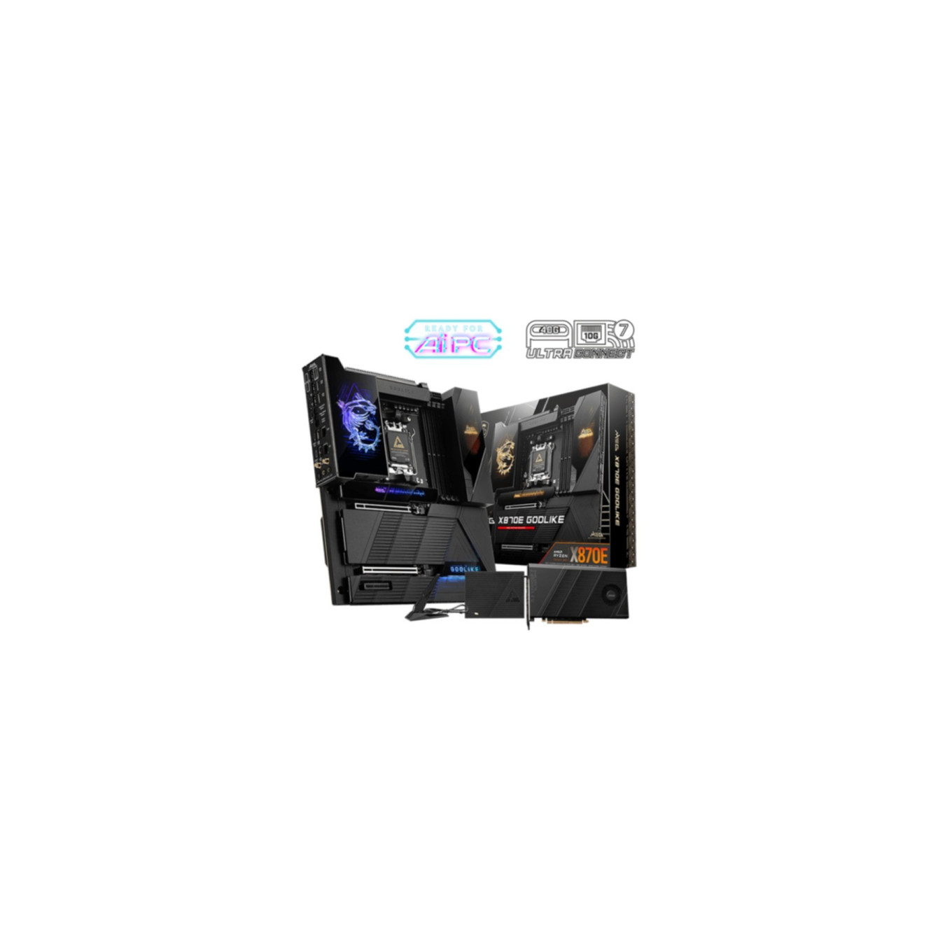 MSI MEG X870E GODLIKE - AM5 ATX Motherboard, DDR5, 4x M.2, 256GB Support, PCIe 5.0, Dual 2.5Gb LAN, RGB