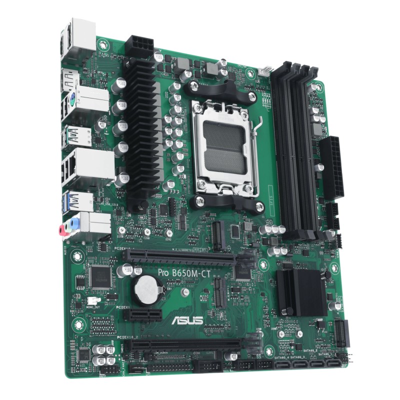 Buy ASUS Pro B650M-CT CSM - AM5 Micro-ATX Motherboard, AMD B650, DDR5 (Up to 128... in Cyprus, Nicosia, Limassol, Larnaka, Pafos