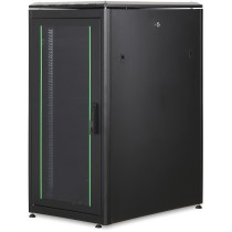 DIGITUS Netzwerkschrank Unique 22HE 1164x600x800mm black (Freight shipping) - Color: Black, Size: 1164x600x800mm, Height: 22HE