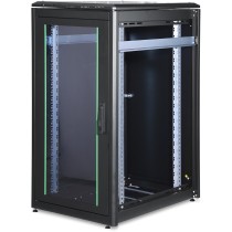 DIGITUS Netzwerkschrank Unique 22HE 1164x600x800mm black (Freight shipping) - Color: Black, Size: 1164x600x800mm, Height: 22HE