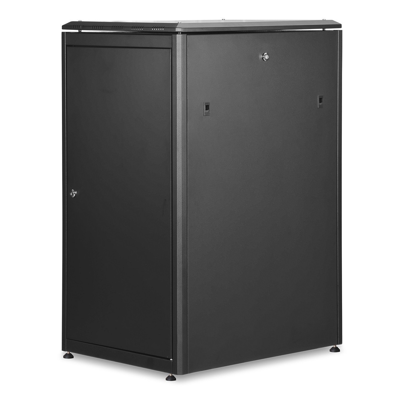 DIGITUS Netzwerkschrank Unique 22HE 1164x600x800mm black (Freight shipping) - Color: Black, Size: 1164x600x800mm, Height: 22HE