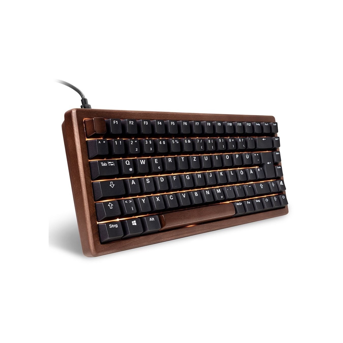 Sharkoon Gaming Keyboard Skiller SGK50S3 Wood Black - SGK50S3 - Characteristics (Color: Black, Finish: Wood)