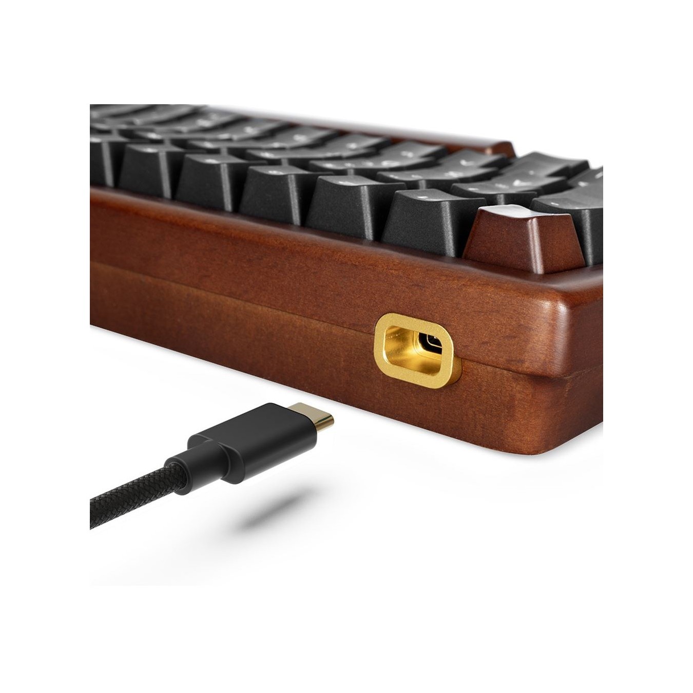 Sharkoon Gaming Keyboard Skiller SGK50S3 Wood Black - SGK50S3 - Characteristics (Color: Black, Finish: Wood)