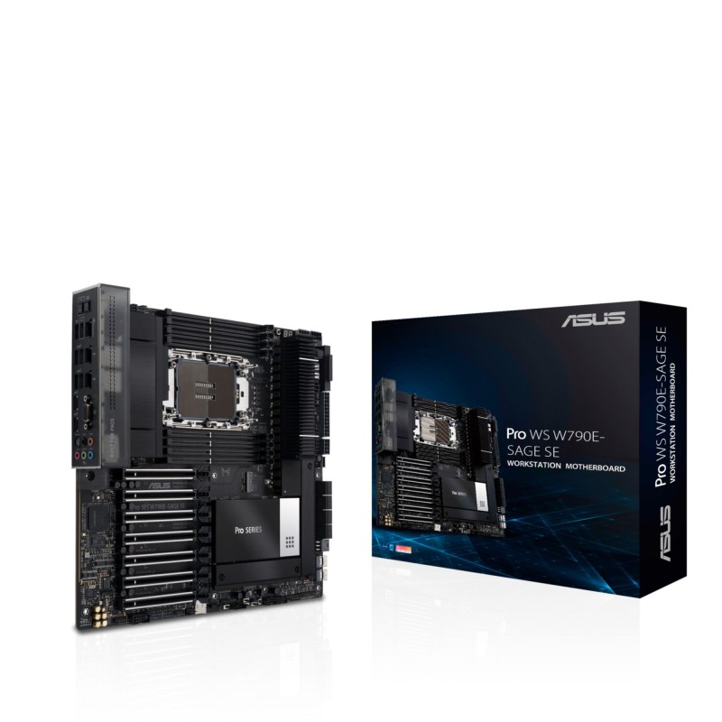 ASUS Pro WS W790E-SAGE SE (D) LGA4677 Intel W790 PCIe 5.0 IPMI EEB (Boxed) — Buy in Cyprus with Fast Delivery