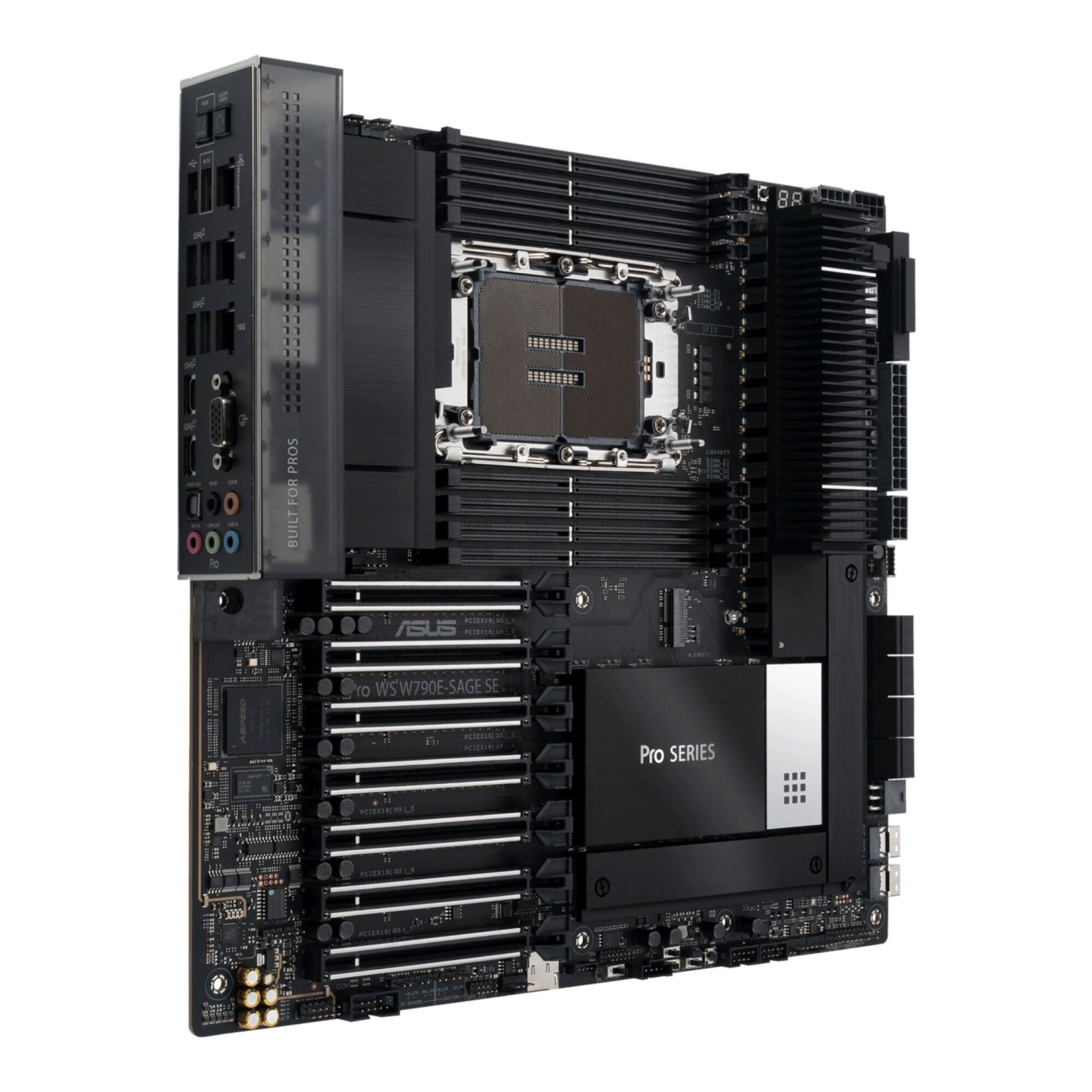 ASUS Pro WS W790E-SAGE SE (D) LGA4677 Intel W790 PCIe 5.0 IPMI EEB (Boxed) — Buy in Cyprus with Fast Delivery