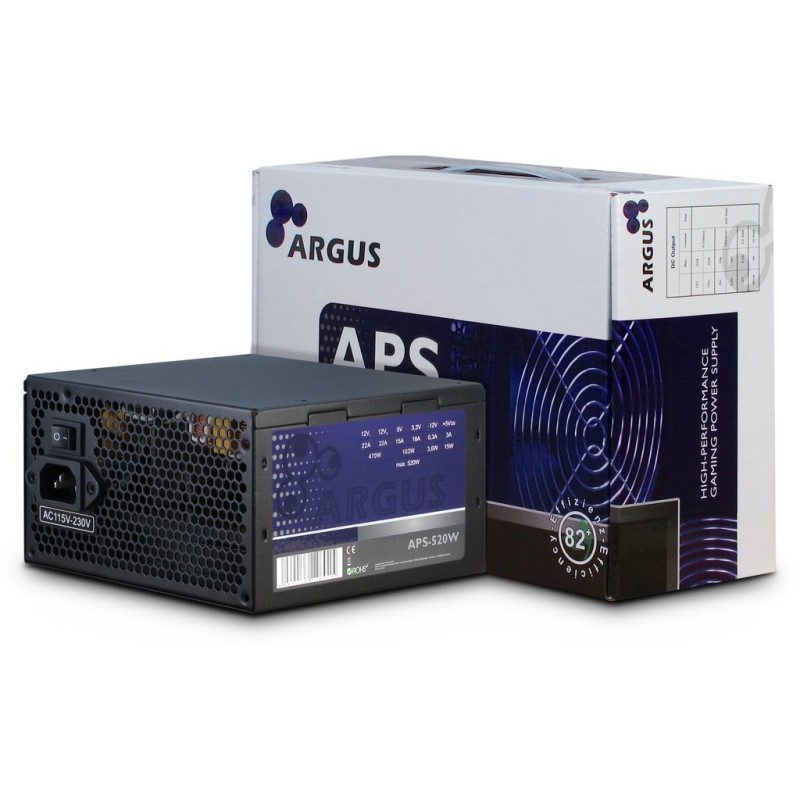 Buy Inter-Tech Argus APS - APS-520W - Black, ATX PSU, 520 W in Cyprus, Nicosia, Limassol, Larnaka, Pafos