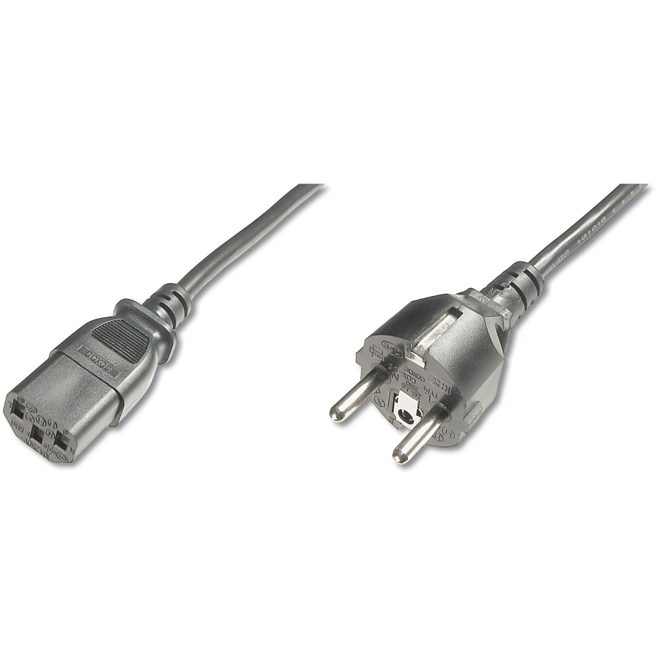DIGITUS mains power cable. 1.2m. Black — Buy in Cyprus with Fast Delivery