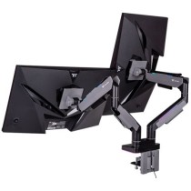 Thermaltake Dual RGB Gaming Monitor Arm 17'-35' Black - GEA-MSR-DMSBLK-01 - Desk Clamp Arm, Dual, 75x75/100x100 VESA