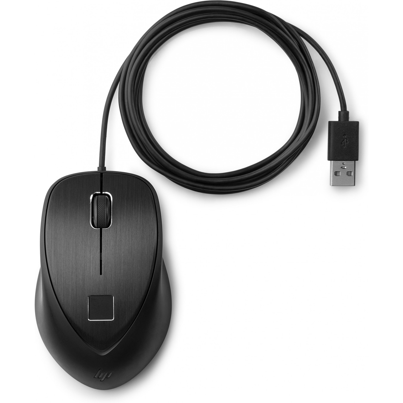 HP Maus USB Fingerprint Laser-3Tasten-kabelgebunden-USB - Black — Buy in Cyprus with Fast Delivery