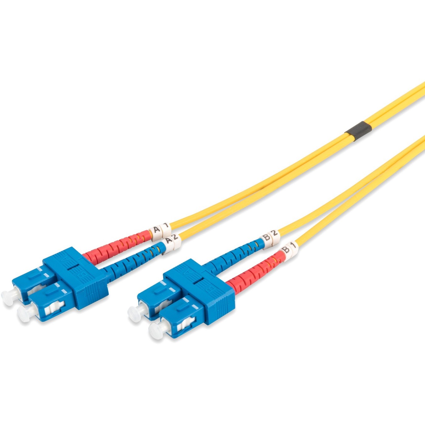 DIGITUS LWL Patchkabel SC - to SC 2.00m Singlemode Duplex OS2 - (Yellow) — Buy in Cyprus with Fast Delivery
