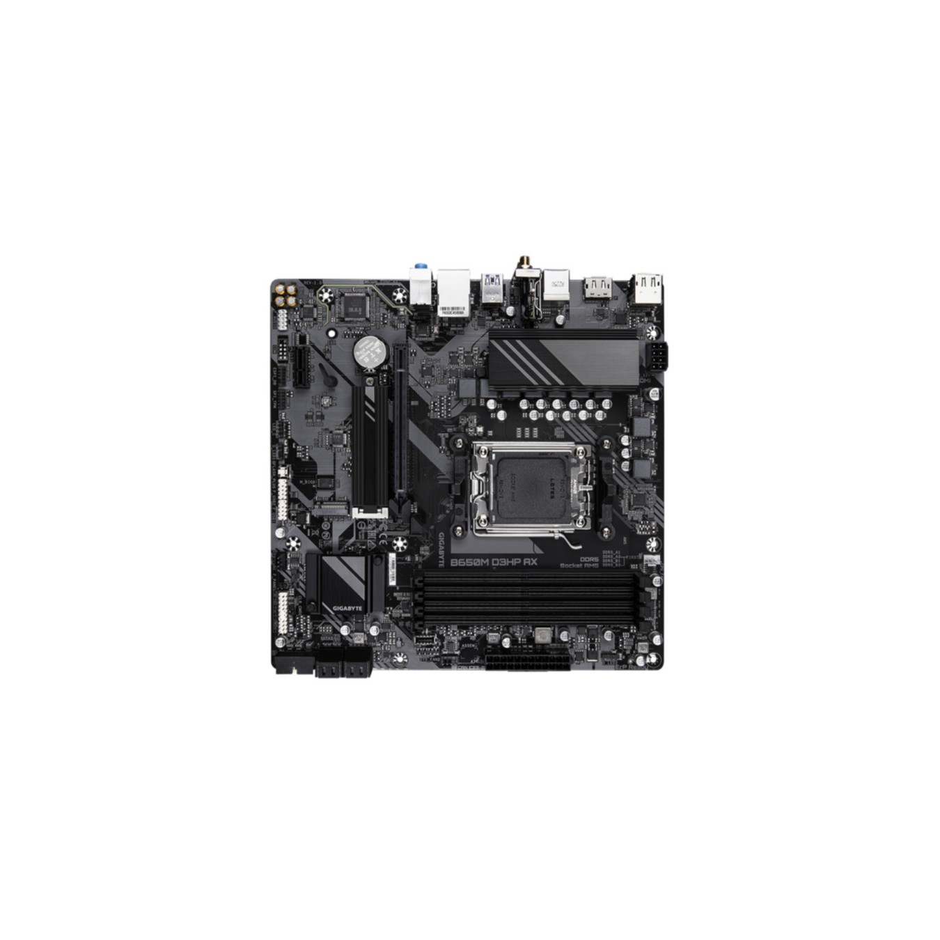 GIGABYTE GA-B650M D3HP AX - Micro-ATX AM5 Motherboard, DDR5, Up to 256GB, Ryzen 7000/8000/9000 Support
