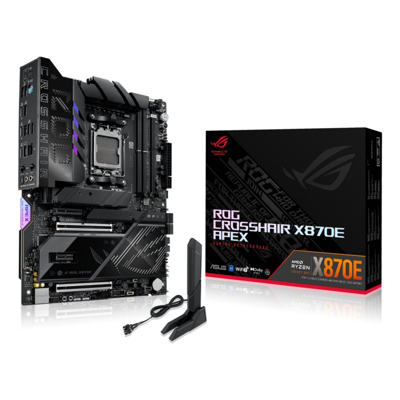 Buy ASUS ROG Crosshair X870E APEX - AM5 ATX Motherboard, AMD X870E, DDR5, 128GB,... in Cyprus, Nicosia, Limassol, Larnaka, Pafos