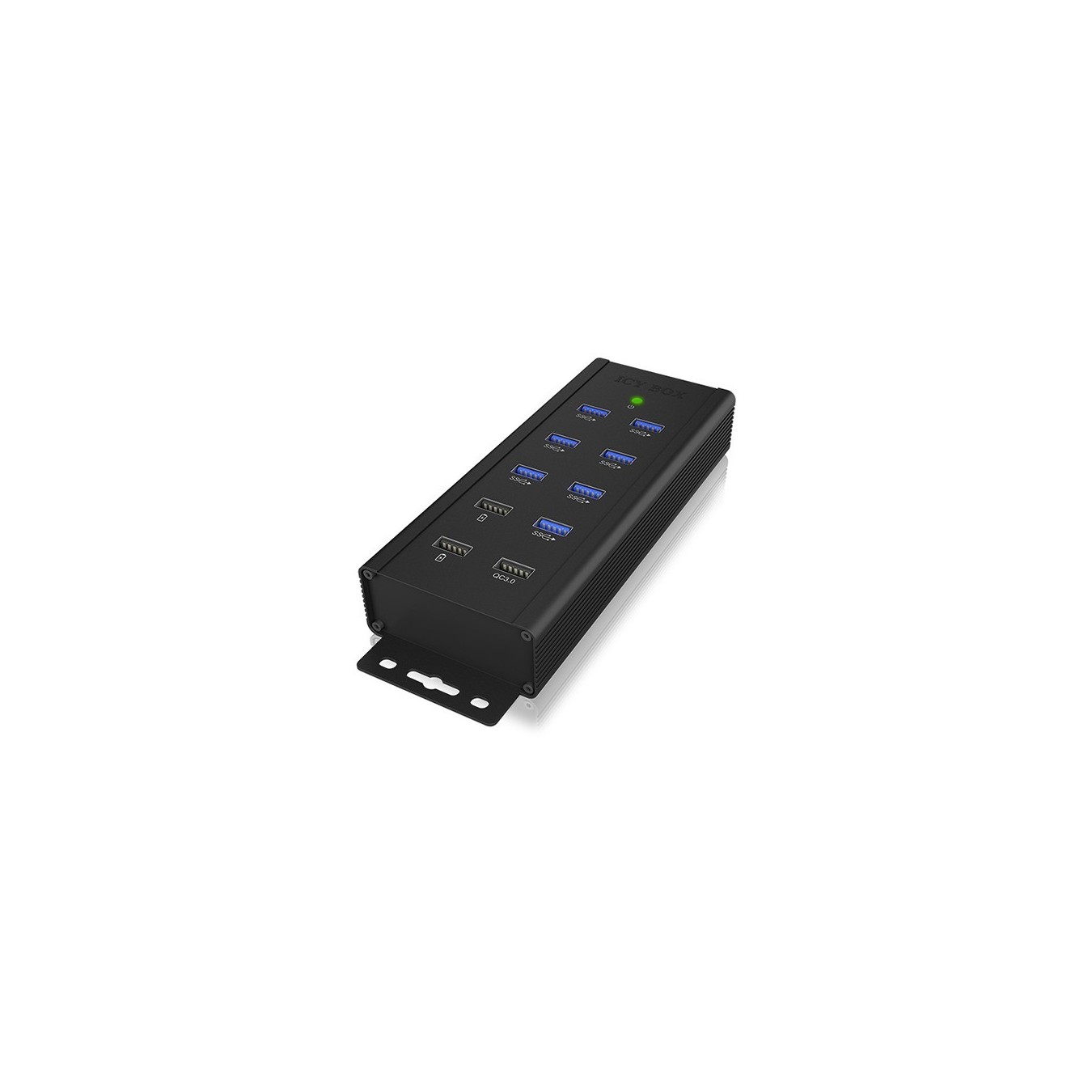 ICY BOX IB-HUB1703-QC3 USB 3.0 HUB 7-Port 7xUSB 3.0 3xLadeanschluss QC3.0 - IB-HUB1703-QC3 - USB 3.0 Hub