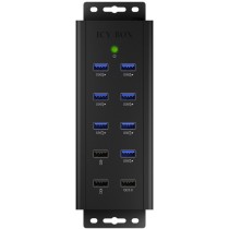 ICY BOX IB-HUB1703-QC3 USB 3.0 HUB 7-Port 7xUSB 3.0 3xLadeanschluss QC3.0 - IB-HUB1703-QC3 - USB 3.0 Hub
