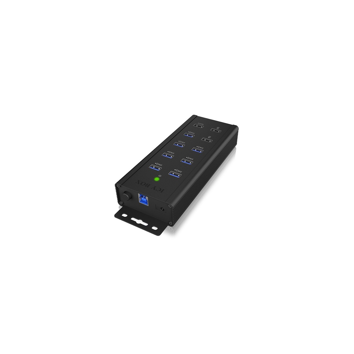 ICY BOX IB-HUB1703-QC3 USB 3.0 HUB 7-Port 7xUSB 3.0 3xLadeanschluss QC3.0 - IB-HUB1703-QC3 - USB 3.0 Hub