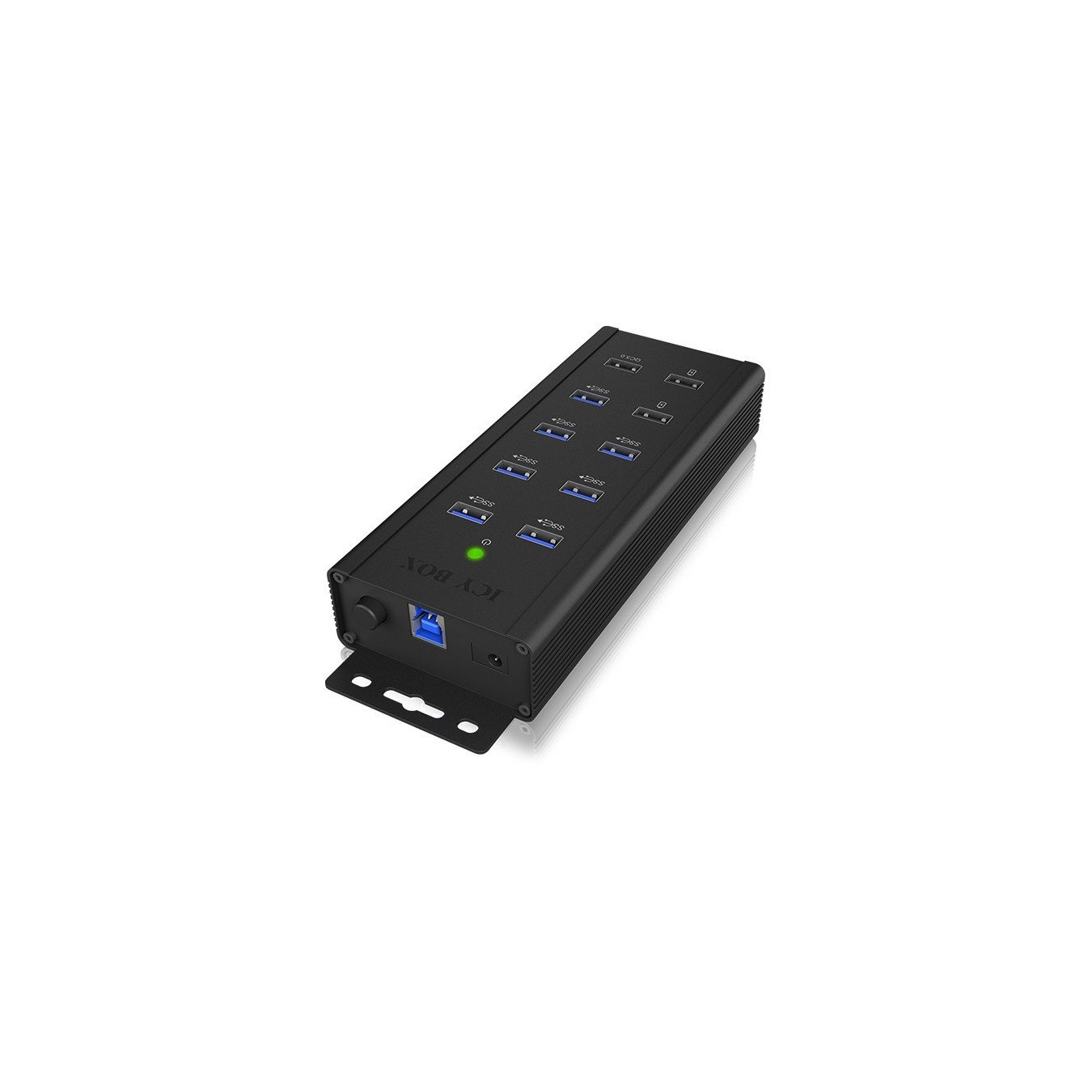 ICY BOX IB-HUB1703-QC3 USB 3.0 HUB 7-Port 7xUSB 3.0 3xLadeanschluss QC3.0 - IB-HUB1703-QC3 - USB 3.0 Hub