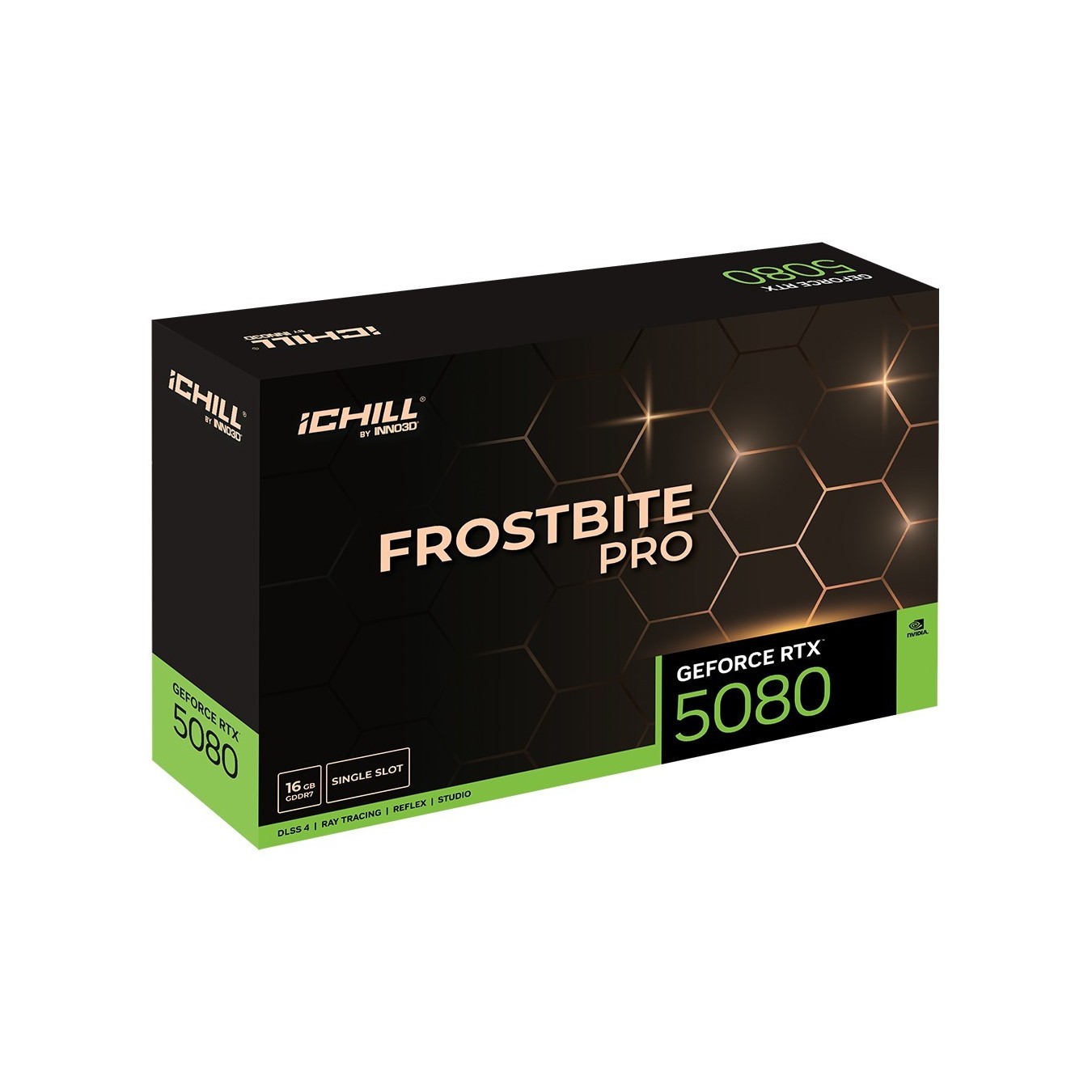 RTX 5080 16GB Inno3D iChill Frostbite Pro GDDR7 3 Fan - RTX 5080 - 16GB GDDR7 graphics card with tri-fan cooling