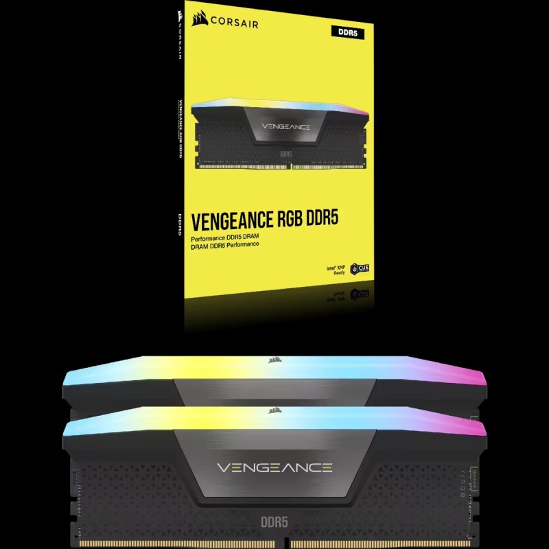 Buy CORSAIR VENGEANCE RGB DDR5 32GB (2x16GB) 6400 MHz CL36 KIT - Black in Cyprus, Nicosia, Limassol, Larnaka, Pafos