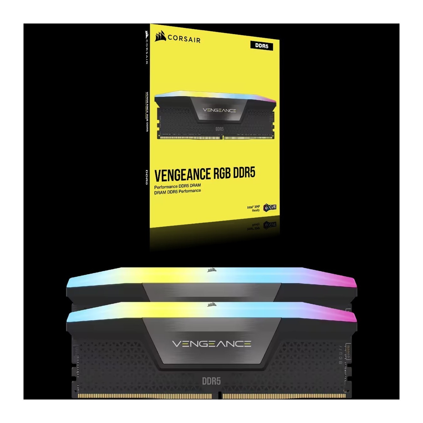 CORSAIR VENGEANCE RGB DDR5 32GB (2x16GB) 6400 MHz CL36 KIT - Black — Buy in Cyprus with Fast Delivery