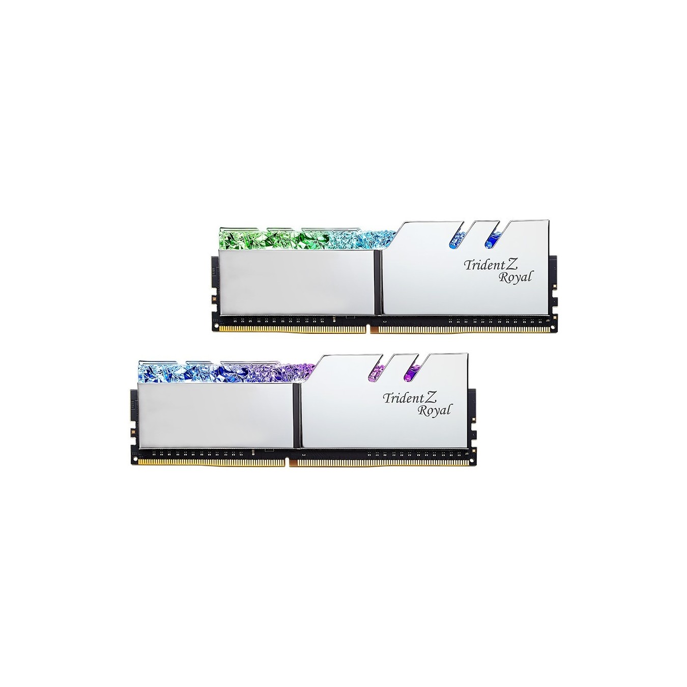 G.Skill DIMM 64 GB DDR4-3600 (4x 16 GB) Quad-Kit - F4-3600C16Q-64GTRSC - silber. Trident Z Royal. INTEL XMP