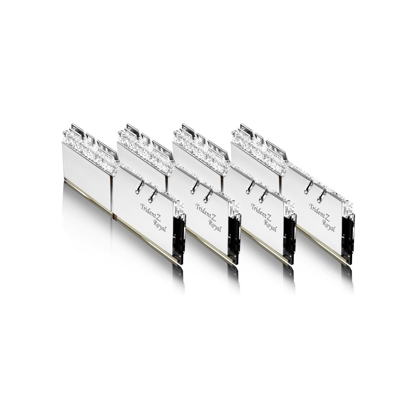 G.Skill DIMM 64 GB DDR4-3600 (4x 16 GB) Quad-Kit - F4-3600C16Q-64GTRSC - silber. Trident Z Royal. INTEL XMP