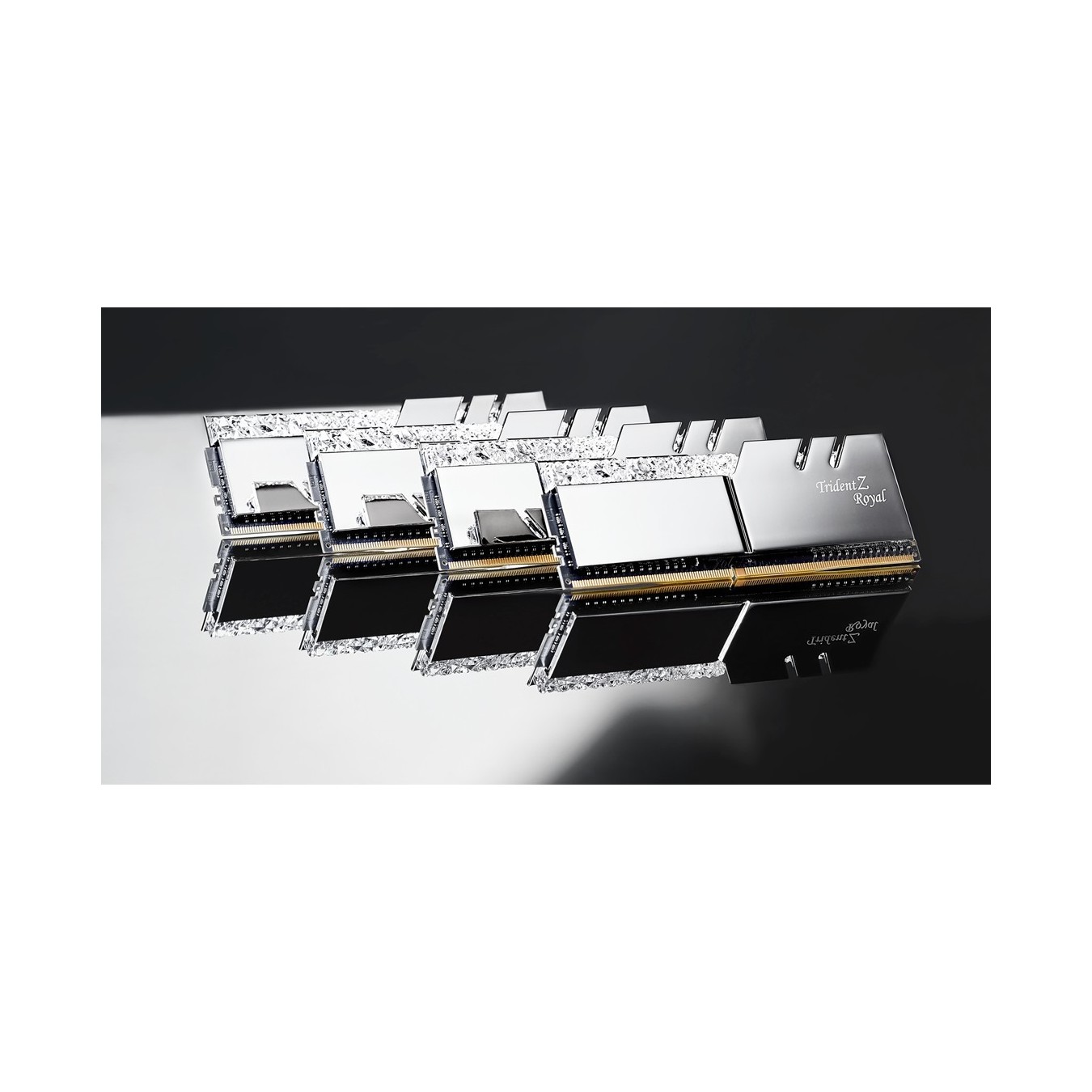 G.Skill DIMM 64 GB DDR4-3600 (4x 16 GB) Quad-Kit - F4-3600C16Q-64GTRSC - silber. Trident Z Royal. INTEL XMP