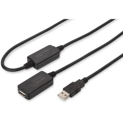 Buy DIGITUS Repeater Cable USB 2.0 Type A male to female 20.00m - USB extension ... in Cyprus, Nicosia, Limassol, Larnaka, Pafos
