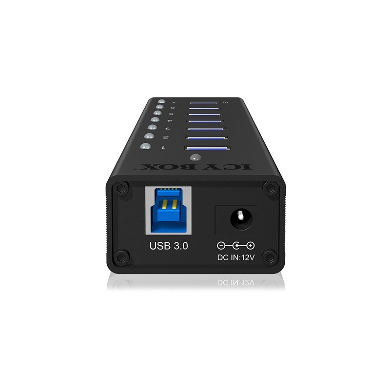 Buy ICY BOX HUB 7Port - IB-AC618 - Black Aluminium, 7x USB 3.2 Gen 1 (3.1 Gen 1)... in Cyprus, Nicosia, Limassol, Larnaka, Pafos