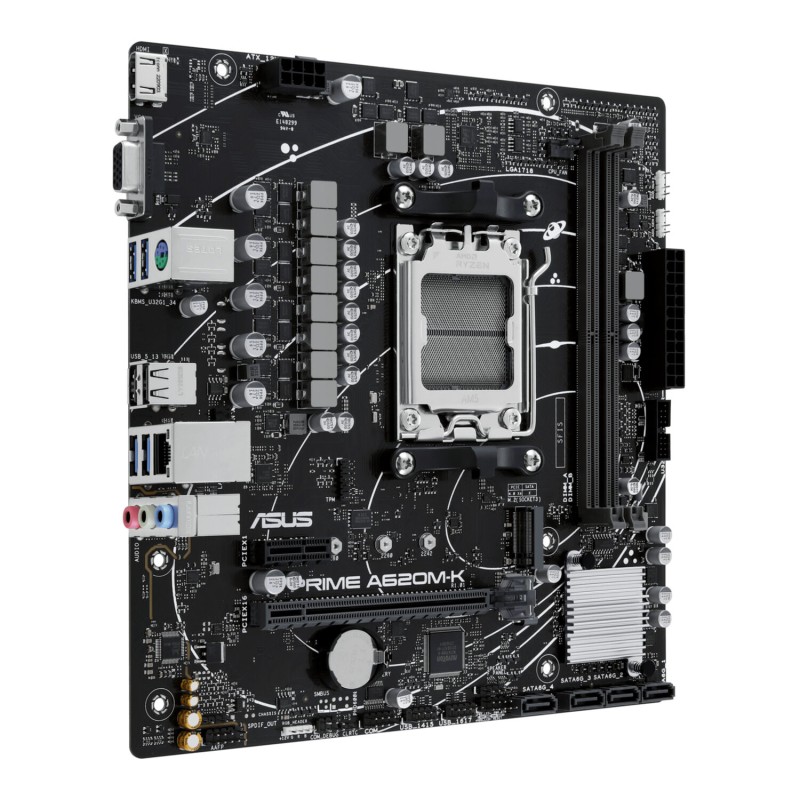 Buy ASUS PRIME A620M-K - AM5 Micro-ATX Motherboard, AMD A620, DDR5, 2x DIMM up t... in Cyprus, Nicosia, Limassol, Larnaka, Pafos