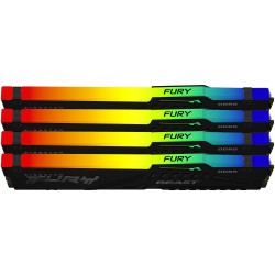 Buy KINGSTON FURY Beast 64GB 6000MT s DDR5 CL40 DIMM Kit of 4 RGB XMP in Cyprus, Nicosia, Limassol, Larnaka, Pafos