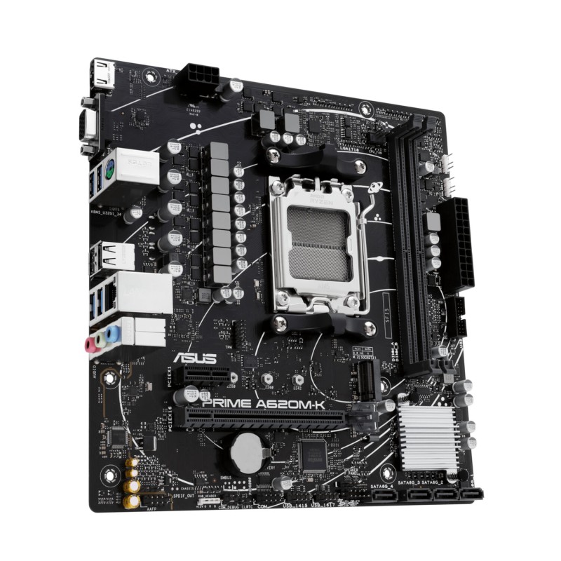 Buy ASUS PRIME A620M-K - AM5 Micro-ATX Motherboard, AMD A620, DDR5, 2x DIMM up t... in Cyprus, Nicosia, Limassol, Larnaka, Pafos