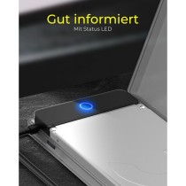 ICY BOX USB 3.2 Gen 1 2.5" SATA HDD/SSD Enclosure - IB-AC603b-U3 - Anthracite/Black — Buy in Cyprus with Fast Delivery