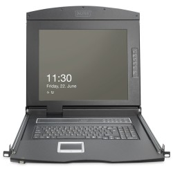 Buy DIGITUS Modular Console 19-inch HD LCD KVM with 1-Port VGA – German Interface in Cyprus, Nicosia, Limassol, Larnaka, Pafos