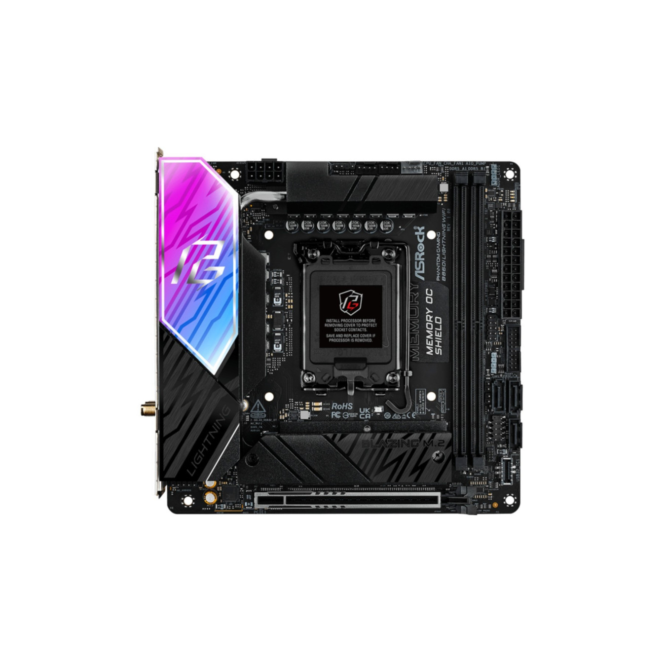 ASRock B860I Lightning WiFi - B860I - Mini-ITX, DDR5, LGA1700, WiFi, Phantom Gaming — Buy in Cyprus with Fast Delivery