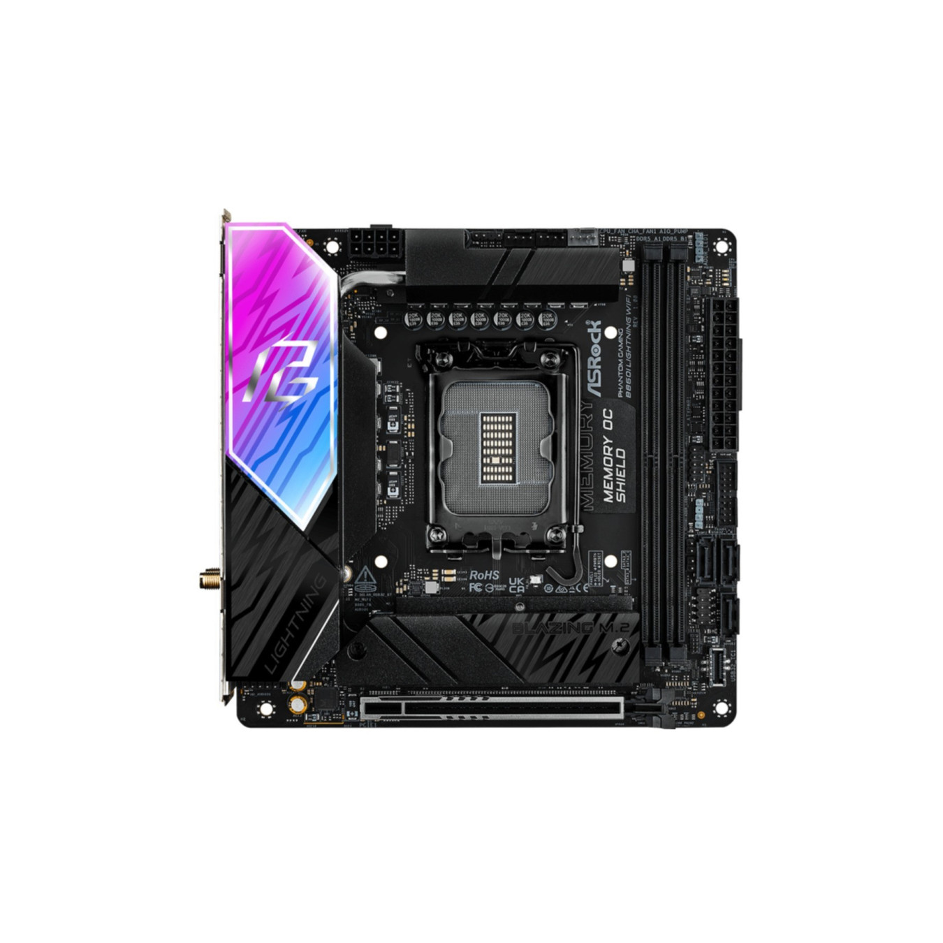 ASRock B860I Lightning WiFi - B860I - Mini-ITX, DDR5, LGA1700, WiFi, Phantom Gaming — Buy in Cyprus with Fast Delivery
