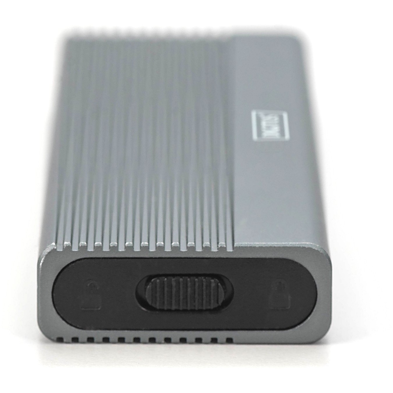 Digitus Enclosure USB 3.2 Gen2 SSD M.2 NVMe Alu - DA-71120-1 - Black, 1 Drive, JMS583, USB-C