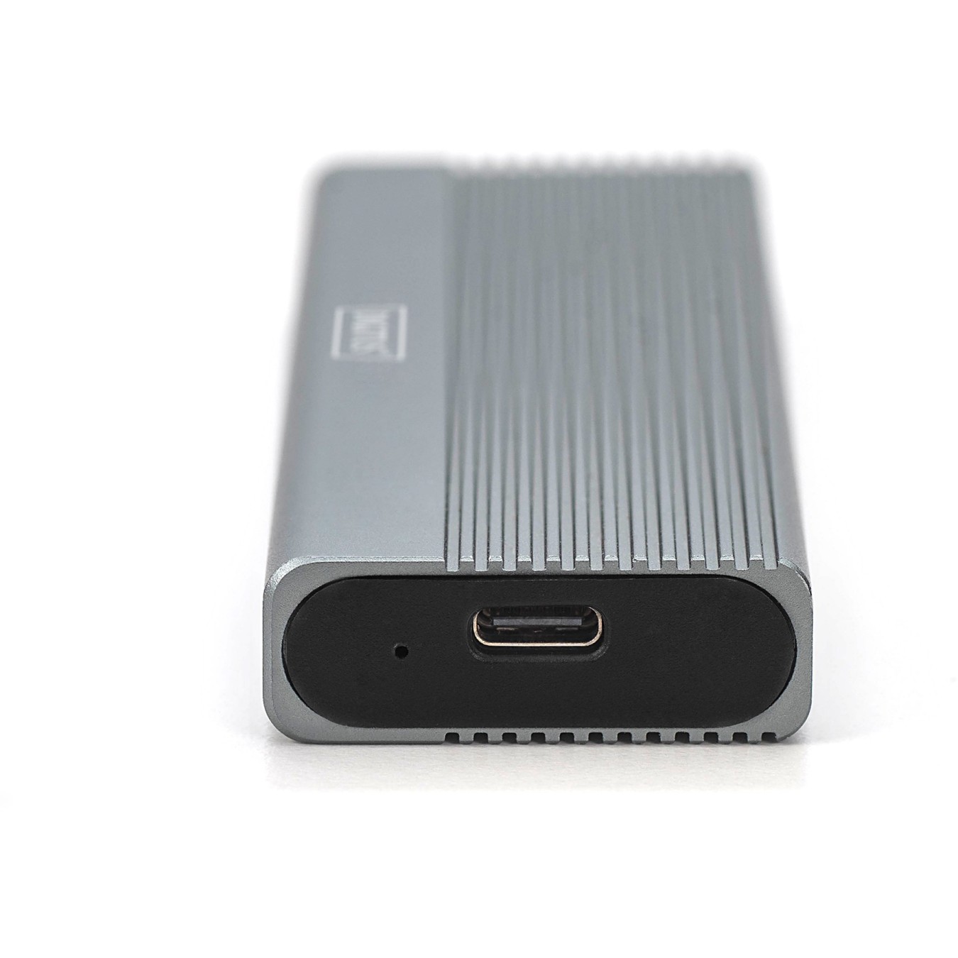 Digitus Enclosure USB 3.2 Gen2 SSD M.2 NVMe Alu - DA-71120-1 - Black, 1 Drive, JMS583, USB-C