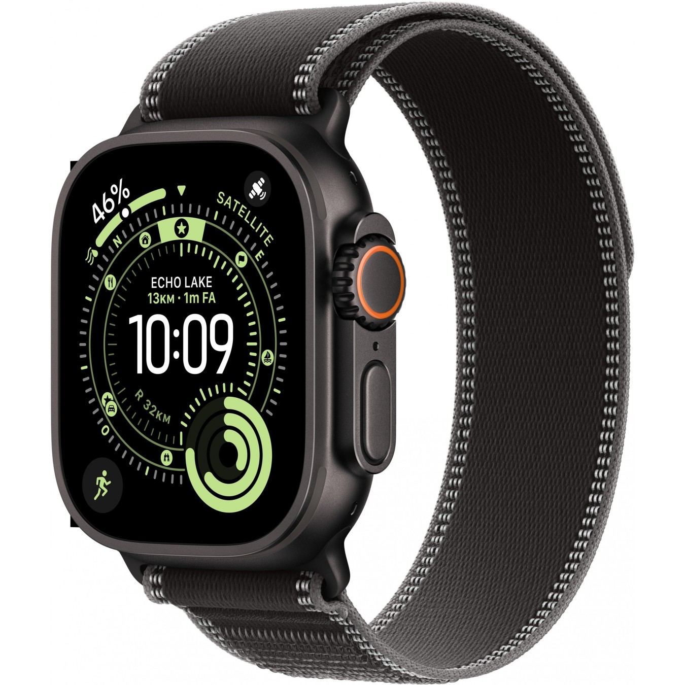 Apple Watch Ultra 3 Titanium Cellular 49mm Schwarz (Trail Loop schwarz kohlegrau) M L — Buy in Cyprus with Fast Delivery