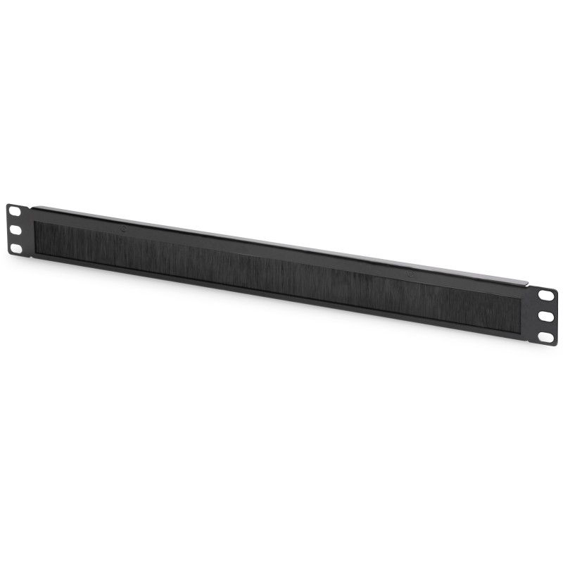 Buy Cable brush strip 1HE opening 24x423mm - Blank panel - Black in Cyprus, Nicosia, Limassol, Larnaka, Pafos