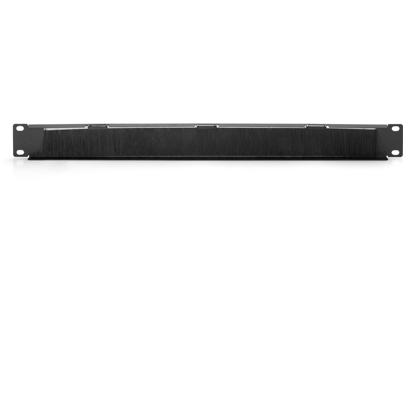 Cable brush strip 1HE opening 24x423mm - Blank panel - Black — Buy in Cyprus with Fast Delivery