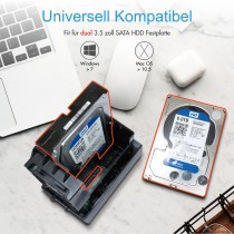 RAID-System. 2x SATA 3.5' zu 1x USB 3.0 RAID 0 1 LARGE SINGLE ICY BOX — Buy in Cyprus with Fast Delivery
