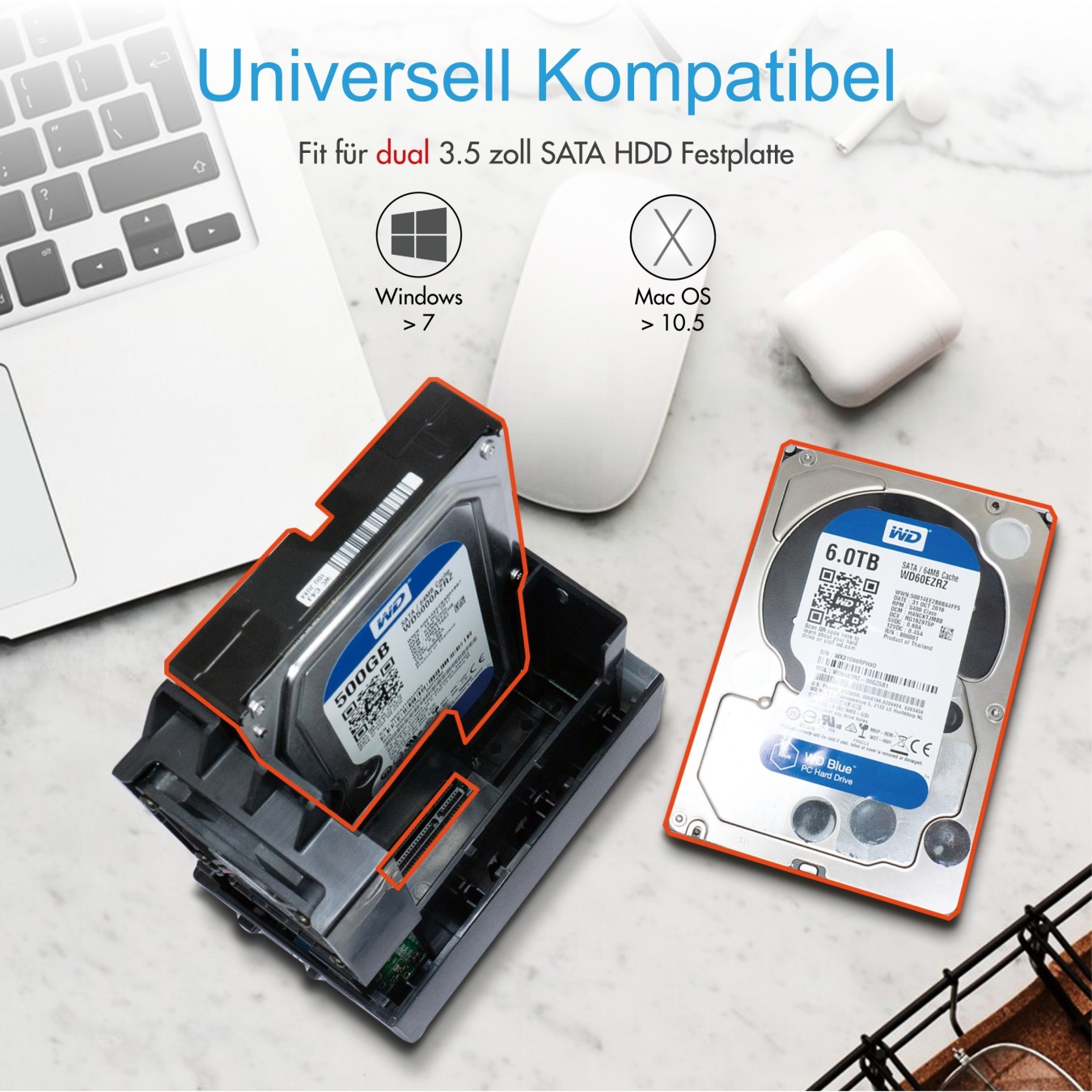 RAID-System. 2x SATA 3.5' zu 1x USB 3.0 RAID 0 1 LARGE SINGLE ICY BOX — Buy in Cyprus with Fast Delivery