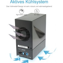 RAID-System. 2x SATA 3.5' zu 1x USB 3.0 RAID 0 1 LARGE SINGLE ICY BOX — Buy in Cyprus with Fast Delivery