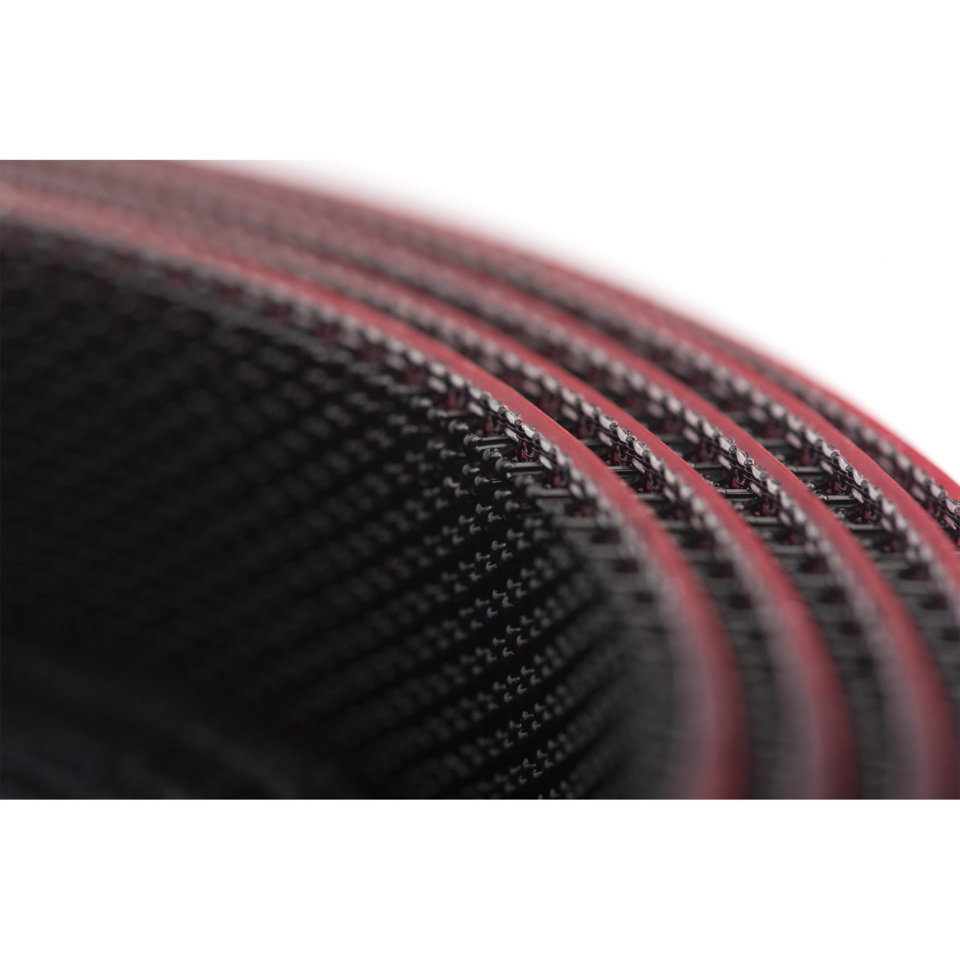 Klett Cable Management System Plizkopf 5.0m Self-Adhesive - Polyamide, Black/Red - 25 mm x 10 m - 1 pc
